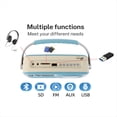 thumbnail image 3 of Radio Bluetooth Multifuncional Vintage de Diseño Retro con Conectividad USB, Bluetooth, SD, FM y AUX, Ideal para el Hogar y la Oficina C, 3 of 5