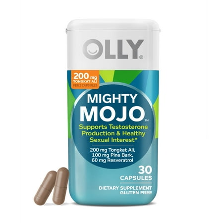 OLLY Mighty Mojo™ Capsule Supplement, Tongkat Ali, Resveratrol - 30 Ct