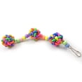 thumbnail image 3 of Essen Colorful Plastic Ball Pet Bird Parrot Chewing Bite Toy Cage Hanging Decoration, 3 of 5