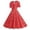 Red, variant on Women's Casual Tennis Dress Elegant Square Neck Short Sleeves Bow Design Modern Everyday Dress for Daily Wear Pink XXL