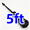 Black-5ft Barbell, variant on GARVEE 6ft Olympic Barbell Weight Bar,Fit 2" Standard Weights,700-Pound Capacity