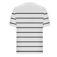 thumbnail image 6 of IROINNID Women's Printed Fake Two Piece Blouse Short Sleeve Round Neck Tops,Summer Fashion Casual Tops,Trendy Design(White#1,), 6 of 6