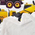 thumbnail image 2 of Kids Construction Cars Fleece Blanket for Sofa Couch Bed Cartoon Excavator Sherpa Throw Blanket Decorative Son Machinery Vehicles Print Plush Blanket Yellow Car Fuzzy BlanketTwin 60"x80", 2 of 7