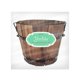 thumbnail image 2 of Yardwe Wooden Round Barrel Planter Flower Pots Home Office Garden Wedding Decor (Brown), 2 of 4