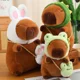thumbnail image 2 of Juguetes de peluche divertidos de Capybara con tocado, muñecos de peluche de animales de dibujos animados encantadores, regalo de vacaciones, decoración del hogar, almohadas de felpa para sofá2098, 2 of 5