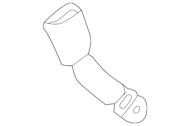 Genuine OE Toyota Buckle End - 73480-0E050-C0