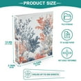 thumbnail image 3 of FORMRS 3 Ring Binder 1.5 inch with Pockets Set of 2 Clip Board 200 Sheets Capacity, White Sea Plants, 3 of 8