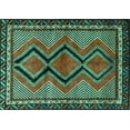 thumbnail image 1 of Ahgly Company Indoor Rectangle Persian Turquoise Blue Traditional Area Rugs, 3' x 5', 1 of 4