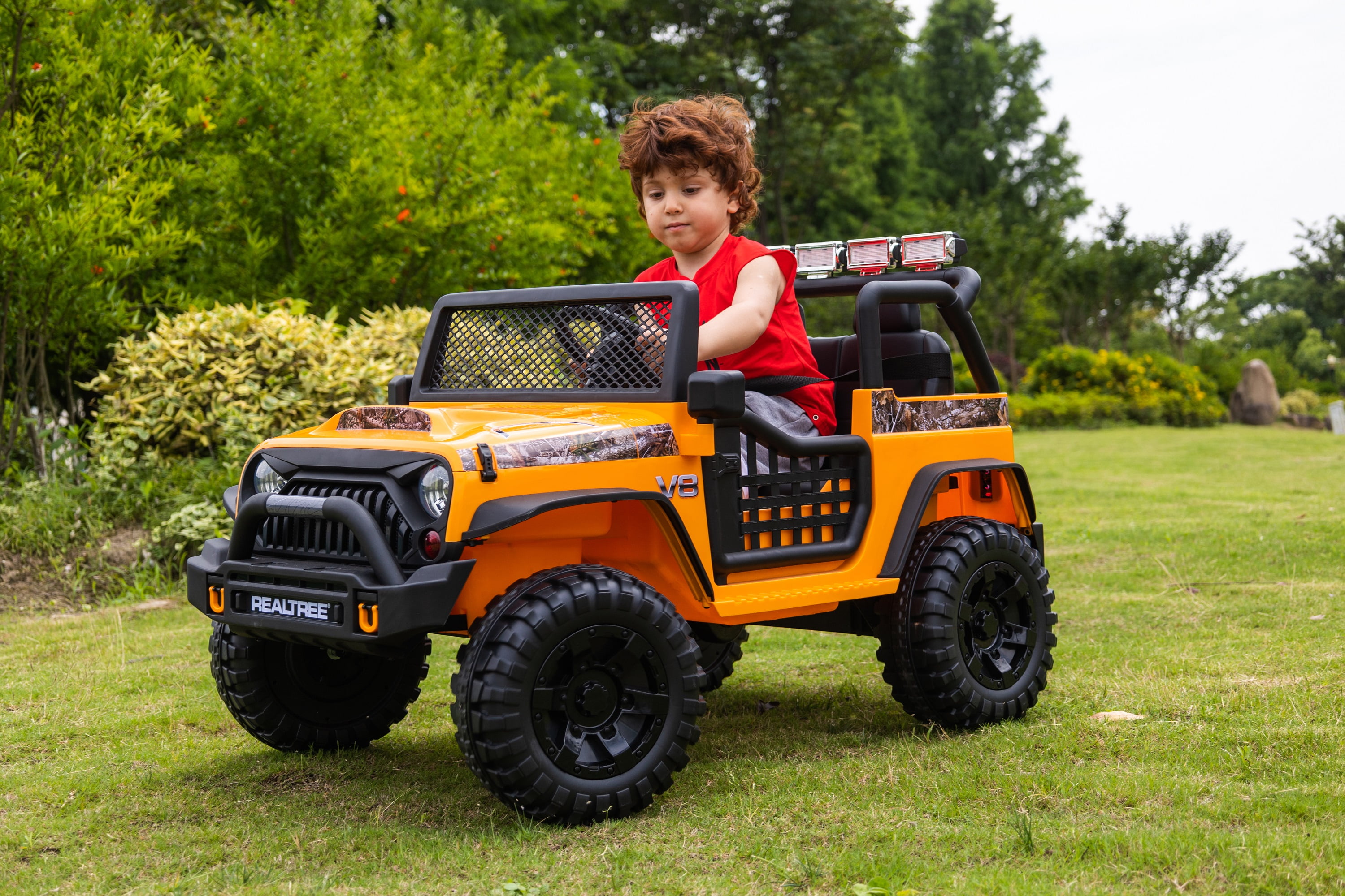 Best Ride On Cars Officially licensed Realtree Off Road SUV 12V Orange
