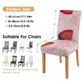 thumbnail image 6 of Classic Strawberry Dining Chair Covers Set of 4 Lovely Red Berry Print Washable Polyester Stretch Slipcovers Removable Protector for Modern Kitchen Decor, 6 of 7