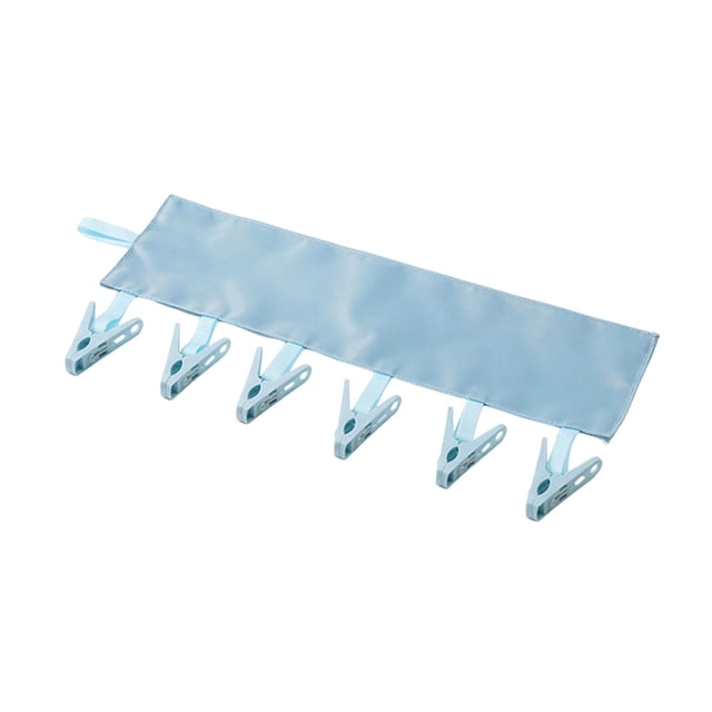Hangers with Clips,Solid Color Portable Fabric Clothes Hanger for Business Trips Foldable Clothes Drying Clip for Wardrobe Socks Hats Storage Clothes Clip,Storage for Clothes