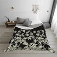 thumbnail image 6 of Leaves Pattern Throws Blanket Fleece Soft Cozy Warm Plush for Travel Chair Bedroom Living Room Sofa 60"x50", 6 of 7