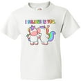 thumbnail image 3 of Inktastic I Believe in You Cute Rainbow Unicorns Youth T-Shirt, 3 of 5