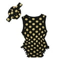 thumbnail image 3 of MJTBGFSWG Baby Girls' Clothing 24 Months Baby Boys Girls Dot Romper Toddlers Outfits Playsuits + Headband Jumpsuit Size 6-12 Months, 3 of 3