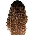 thumbnail image 2 of SUCS Women's Fashion Wig Brown Synthetic Hair Long Wigs Wave Curly Wig, 2 of 5