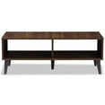 thumbnail image 3 of Bowery Hill Wood Coffee Table in Brown and Dark Grey, 3 of 7