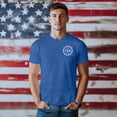 thumbnail image 4 of Havenx Men's 250th Years Of American Freedom T-Shirt Short Sleeve Crew Neck Shirts American Flag Design T-Shirt Freedom We the People Classic Summer Tees,Blue 4XL, 4 of 4