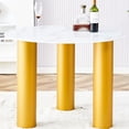 thumbnail image 2 of 40 - inch square white dining table / Fits 4 people comfortably, 2 of 6