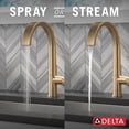 thumbnail image 7 of Delta Keele Brushed Gold Kitchen Faucet with Pull Down Sprayer, Modern Brushed Gold Single Hole Kitchen Sink Faucet, Single Handle, Champagne Bronze, 7 of 7