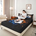 thumbnail image 4 of Castle Fairy Children Teens Soccer Queen Sheet Sets,Ball Game Bed Set, 4 of 7