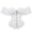 White, variant on Lingerie for Women Shapewear Bodice Corset with Lace Up and Garters for Home Comfort Overbust Bustier Bodyshaper for Everyday Wear Black XXL