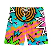 Wacky 90s Beach Shorts for Summer | Unisex, Up to 4XL