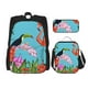 thumbnail image 1 of Disketp Tropical Jungle Flamingo Mochila Estampada de Gran Capacidad con Lonchera y Estuche, Set de 3 Piezas para Estudiantes, 1 of 7