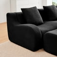 thumbnail image 4 of GVCXZBSS Armless Sofa with Pillow - Teddy Fabric Black 70”, 4 of 6