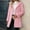 Pink, variant on LOVZFMLL Jackets for Women's Solid Fall And Winter Long Sleeve Cardigan Fashion Coat