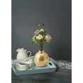 thumbnail image 3 of Serene Spaces Living Set of 4 Gold Floral Ball Bud Vase, Stylish Flower Vases for Centerpieces at Weddings, Party Tables, Dining or Coffee Table, Thanksgiving, Fall Decor, 3.5" Tall & 3" Diameter, 3 of 6