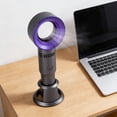thumbnail image 6 of Portable Bladeless Handheld Fan, Rechargeable 2000mAh Battery Operated Fan with 3 Speed Settings, Personal Mini Desk Fan with Base for Home Office Travel, USB Charging Small Cooling Fan, 6 of 8