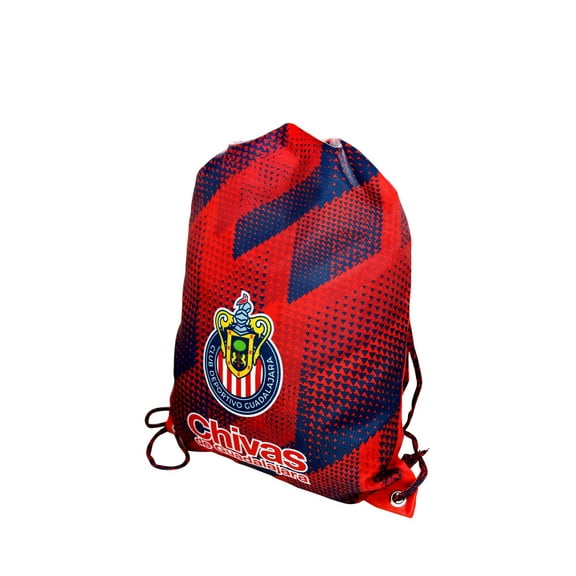 Chivas De Guadalajara Official Drawstring Gym Soccer Cinch Bag 04 [Custon Name & Number]