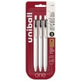 thumbnail image 1 of uni® one Retractable Gel Pens, Medium Point (0.7mm), Black Ink, 3 Pack, 1 of 7