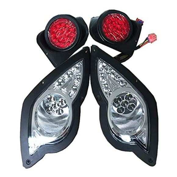 Golf Cart Yamaha LED Light Kit Fit Yamaha Drive G29 2007-up I LED Headlights And LED Tail with upgrade harness wires