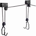 thumbnail image 2 of Kayak Ceiling Storage Bike Ceiling Mount Kayak Hoist Lift Storage Garage Pulley System for Canoe Paddleboard Bike Ladder 100 lbs Capacity with Straps, 2 of 8