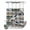 Gray, White, Brown, Blue, variant on No Hook Shower Curtain, Farmhouse Elk Bear Shower Curtains for Bathroom with See Through Top Window, Country Fish Maple Leaves House Trees Waterproof & Washable Bath Curtain Small Stall 36"x78"