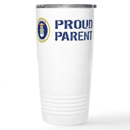 

CafePress - USAF: Proud Parent Stainless Steel Travel Mug - Insulated Stainless Steel Travel Tumbler 20 oz.