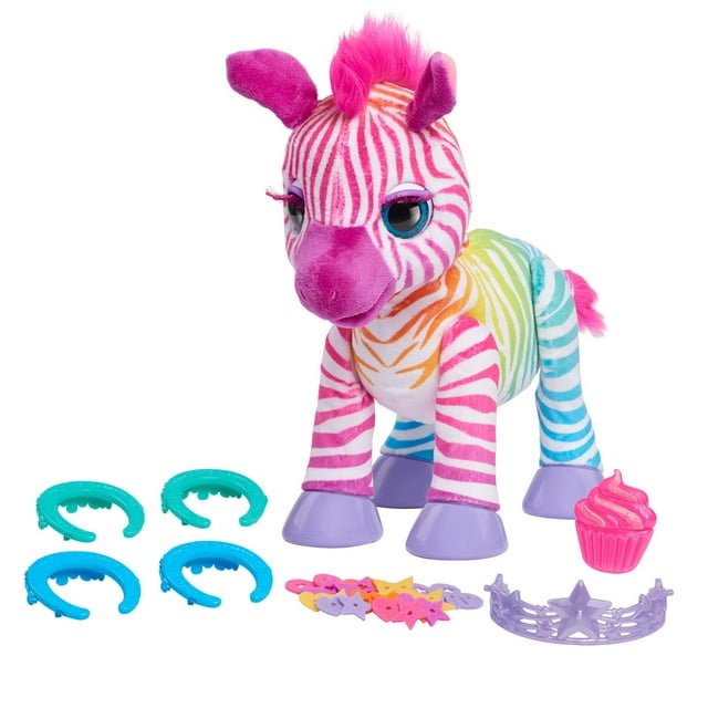 Juguete Just Play FurReal Zenya My Rainbow Zebra para niños a partir de 4 años