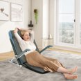 thumbnail image 4 of Green+Grey Adjustable Bed Backrest with Armrest,Beach Chair Reading Bed Rest Pillows,Lifting Backrest Portable Folding Sit-up Back Rest,Neck Lumbar Back Support with Head Pillow, 4 of 26