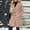 Khaki, variant on Women's Wool Blend Peacoat Double Breasted Notch Lapel Mid Length Coat with Pockets, Classic Long Sleeve Outerwear for Fall Winter Business Casual