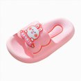 thumbnail image 3 of NIEWTR Toddler Boys Girls Slippers Open Toe Pillow Sandals Summer Quick Dry Bathroom Slides Beach Shower Kids Shoes(Pink,1), 3 of 5