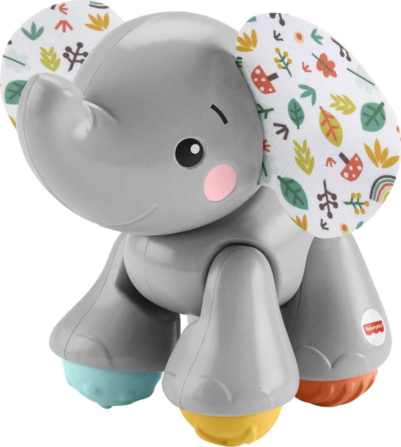 FisherPrice Elephant Clicker Pal Infant Fine Motor Toy for Sensory Play Ages 6+ Months