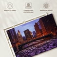 thumbnail image 6 of Elephant Stock Chicago Frozen River Cityscape Wall Art - Horizontal Canvas Wall Art - Living Room Wall Decor - Places Canvas - Brown And Gray Decor - 30" x 20", 6 of 8