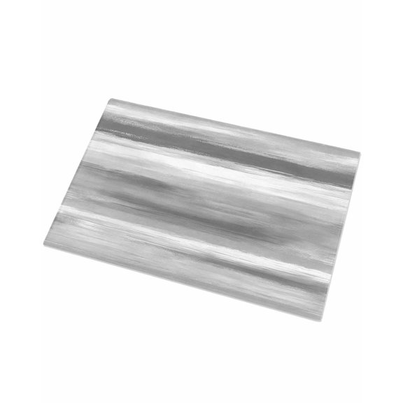 Luxury Plush Bathroom Rugs Mat, Grey Ombre Soft Shaggy Bath Carpet, Abstract Art Oil Painting Gray Gradient Non-Slip Floor Mat for Kitchen, Bedroom, 18"x30"