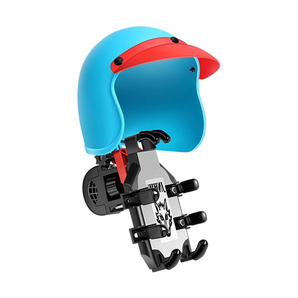 Soporte para teléfono de bicicleta Visera solar Soporte para teléfono celular Cubierta de sombra Manillar Hermoso soporte para teléfono celular Visera azul rojo