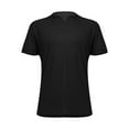 thumbnail image 4 of Nnhblu Men Cotton Short Sleeve V-Neck Pocket, Sports Mens T Shirt Black M, 4 of 5