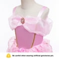 thumbnail image 5 of Auraro Pink Princess Costumes for Little Girls Fancy Dress Up Halloween Christmas Party Dress, 5 of 7