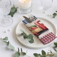 thumbnail image 3 of Cloth Napkins Set of 6 - 20x20 Inches, 4th of July Washable Reusable Table Napkins, Red Truck Watermelon Patriotic Star USA Flag Soft & Absortbent Dining Napkin for Party Wedding Hotel Restaurant, 3 of 8
