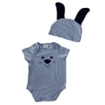 thumbnail image 4 of Kit 3 PaÃ±aleros Baby Kisses Bebe Raton Perrito Conejo Talla 3 meses Kiss Ropa de ReciÃ©n Nacido, 4 of 5