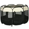 thumbnail image 1 of PawHut Fabric Pet Dog Cat Puppy Playpen, Rabbit Guinea Pig Play Pen Portable Foldable, Octagon, L, 1 of 10